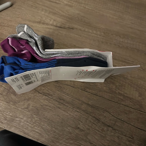 lululemon athletica Power Stride Socks - Gray , purple and Blue . - Picture 6 of 7